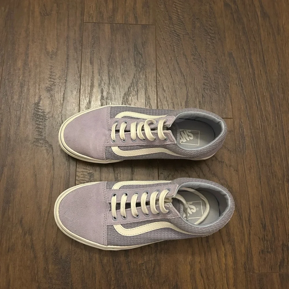 Vans Old Skool Multi Woven Canvas Lavender Sneakers Unisex Sneakers Size 7.5 6.0 - Picture 2 of 6